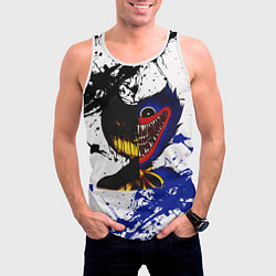 Майка-безрукавка мужская BENDY AND THE INK MACHINE POPPY PLAYTIME, цвет: 3D-белый — фото 2