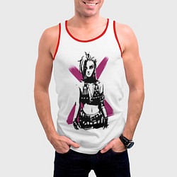 Майка-безрукавка мужская Arcane League Of Legends - Джинкс, цвет: 3D-красный — фото 2