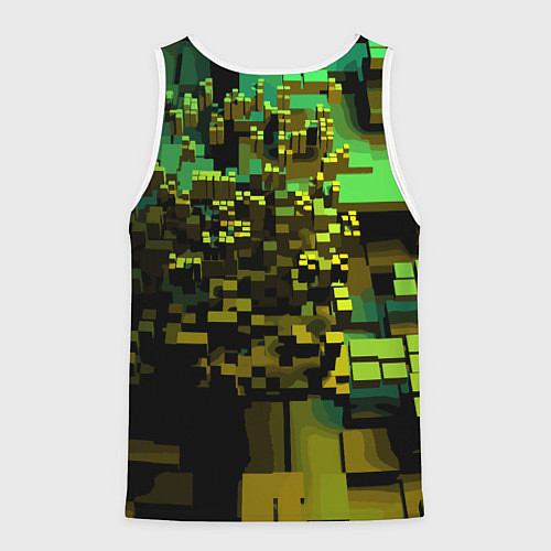 Мужская майка без рукавов Minecraft, pattern 2022 / 3D-Белый – фото 2