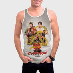 Майка-безрукавка мужская КОБРА КАЙ COBRA KAI, цвет: 3D-белый — фото 2
