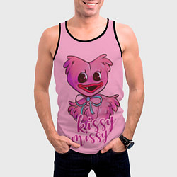 Майка-безрукавка мужская Pink Kissy Missy, цвет: 3D-черный — фото 2