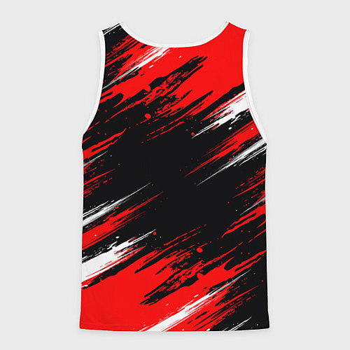 Мужская майка без рукавов SAMURAI CYBERPUNK 2077 КИБЕРПАНК 2077 / 3D-Белый – фото 2