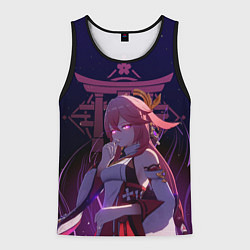 Мужская майка без рукавов Genshin Impact - Гудзи Яэ Мико