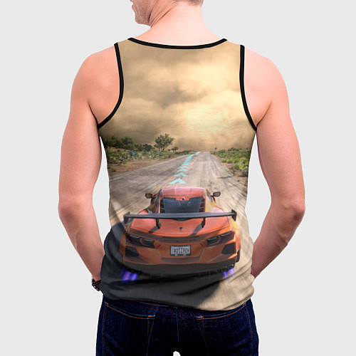 Мужская майка без рукавов Forza Horizon 5 Игра / 3D-Черный – фото 4