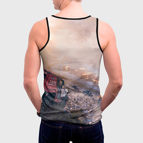 Мужская майка без рукавов Форза Forza horizon 5 / 3D-Черный – фото 4