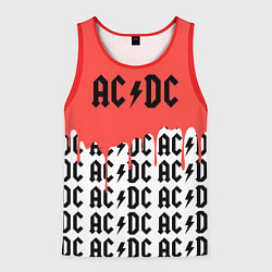 Майка-безрукавка мужская Ac dc rock, цвет: 3D-красный