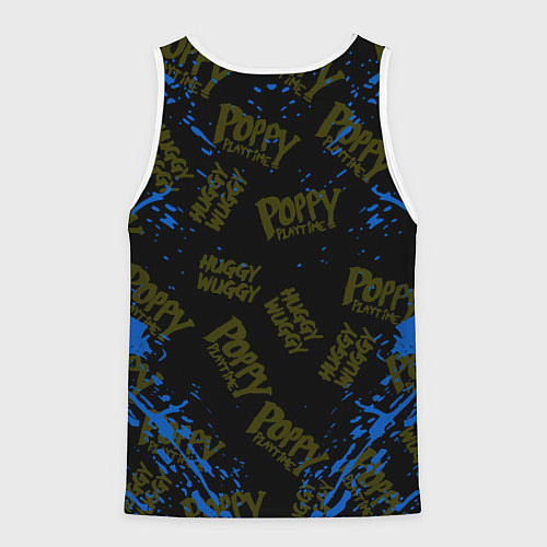 Мужская майка без рукавов Poppy Playtime монстр хагги вагги / 3D-Белый – фото 2