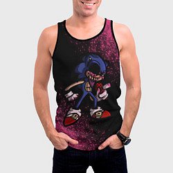 Майка-безрукавка мужская SONIC EXE Краска, цвет: 3D-черный — фото 2