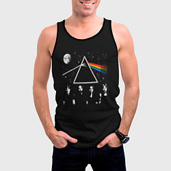 Майка-безрукавка мужская PINK FLOYD LOGO ПИНК ФЛОЙД НЕБО, цвет: 3D-черный — фото 2