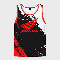 Майка-безрукавка мужская Honda Logo Auto, цвет: 3D-красный