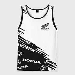Майка-безрукавка мужская Honda sport pattern, цвет: 3D-черный