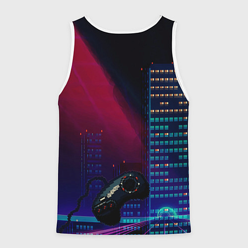 Мужская майка без рукавов SEGA MEGA DRIVE / 3D-Белый – фото 2