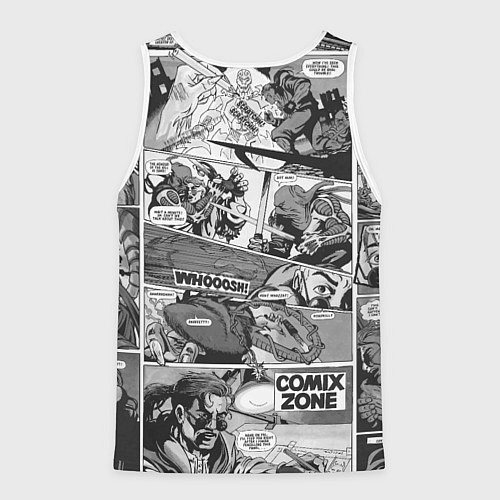 Мужская майка без рукавов Gray comix / 3D-Белый – фото 2