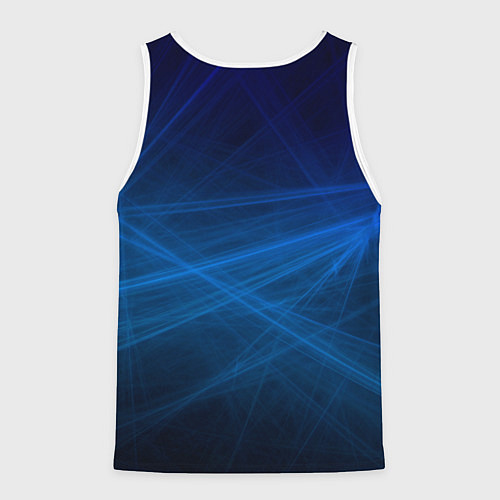 Мужская майка без рукавов Honda - Blue / 3D-Белый – фото 2