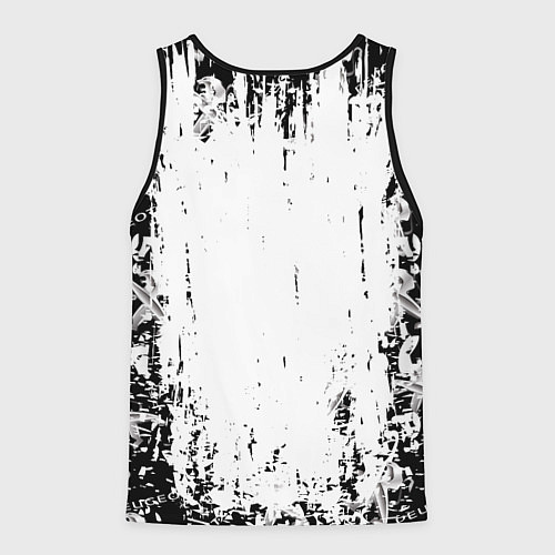 Мужская майка без рукавов Peugeot паттерн львов / 3D-Черный – фото 2