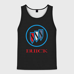 Майка-безрукавка мужская Buick Emblem Logo, цвет: 3D-черный