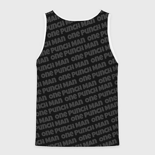 Мужская майка без рукавов One Punch Man - Сайтама Ванпанчмен / 3D-Белый – фото 2