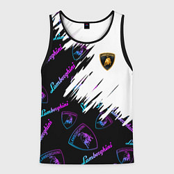 Мужская майка без рукавов Lamborghini pattern gradient