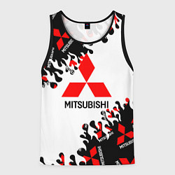 Майка-безрукавка мужская Mitsubishi Fire Pattern, цвет: 3D-черный
