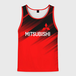 Майка-безрукавка мужская Mitsubishi - Red Sport, цвет: 3D-красный