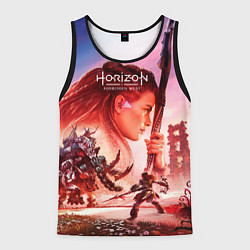 Майка-безрукавка мужская Horizon Forbidden West game poster, цвет: 3D-черный