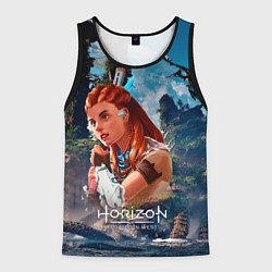 Майка-безрукавка мужская Aloy Horizon, цвет: 3D-черный