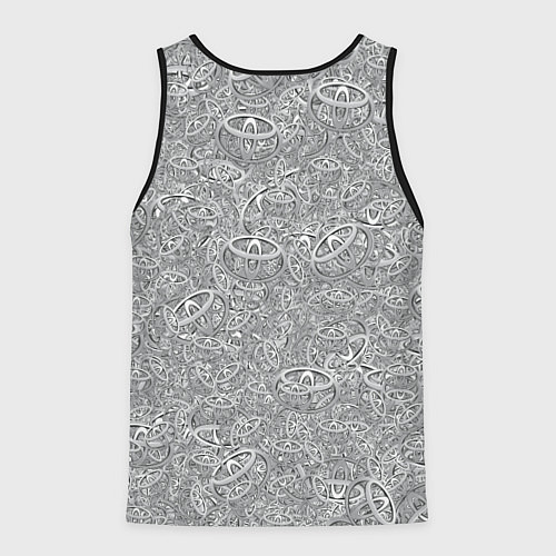 Мужская майка без рукавов TOYOTA PATTERN LOGO Z / 3D-Черный – фото 2