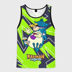 Майка-безрукавка мужская Rayman and globox, цвет: 3D-черный