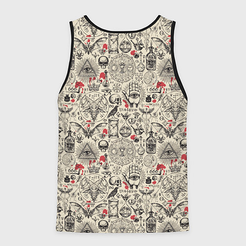 Мужская майка без рукавов Чёрная Магия и Колдовство / 3D-Черный – фото 2