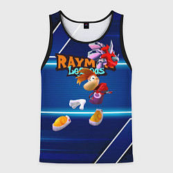 Майка-безрукавка мужская Rayman Legends Blue, цвет: 3D-черный