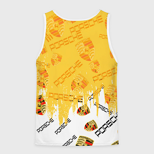 Мужская майка без рукавов Porsche порше паттерн / 3D-Белый – фото 2