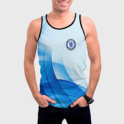 Майка-безрукавка мужская Chelsea FC челси фк, цвет: 3D-черный — фото 2