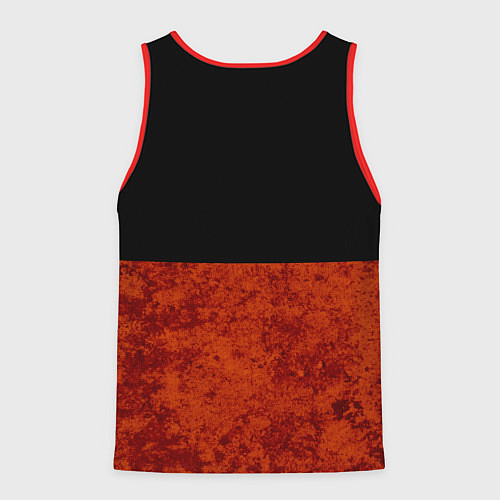 Мужская майка без рукавов Ленивая лягушка Lazy Frog / 3D-Красный – фото 2