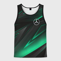 Майка-безрукавка мужская MERCEDES-BENZ AMG NEON STRIPES PETRONAS, цвет: 3D-черный