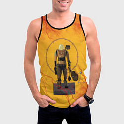Майка-безрукавка мужская Командо с гитарой, цвет: 3D-черный — фото 2