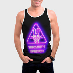 Майка-безрукавка мужская Five Nights at Freddys: Security Breach логотип, цвет: 3D-белый — фото 2