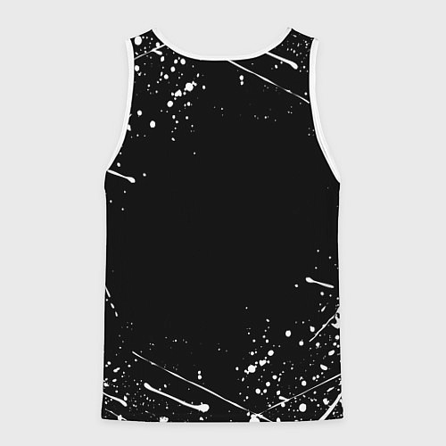 Мужская майка без рукавов ИНЬ ЯНЬ КОТИКИ БРЫЗГИ И НИЧЕГО ЛИШНЕГО / 3D-Белый – фото 2