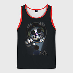 Майка-безрукавка мужская FNAF Security Breach Музыкальный диджей DJ Music M, цвет: 3D-красный