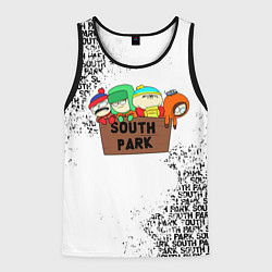 Майка-безрукавка мужская Южный парк - персонажи South Park, цвет: 3D-черный