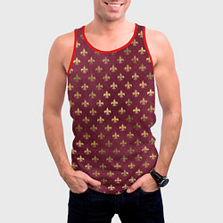 Майка-безрукавка мужская Классические узоры classic, цвет: 3D-красный — фото 2
