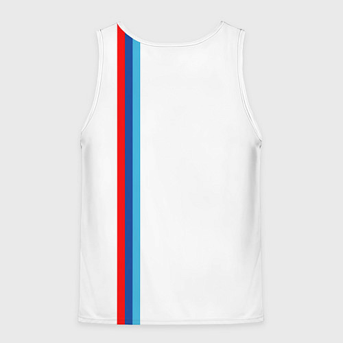 Мужская майка без рукавов БМВ 3 STRIPE BMW WHITE / 3D-Белый – фото 2