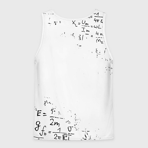 Мужская майка без рукавов КОТ ПРОГРАММИСТ / 3D-Белый – фото 2