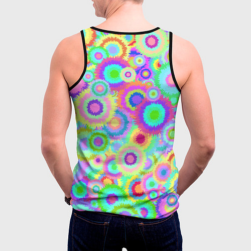 Мужская майка без рукавов Disco-Tie-Dye / 3D-Черный – фото 4