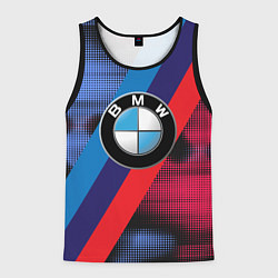 Майка-безрукавка мужская BMW Luxury, цвет: 3D-черный