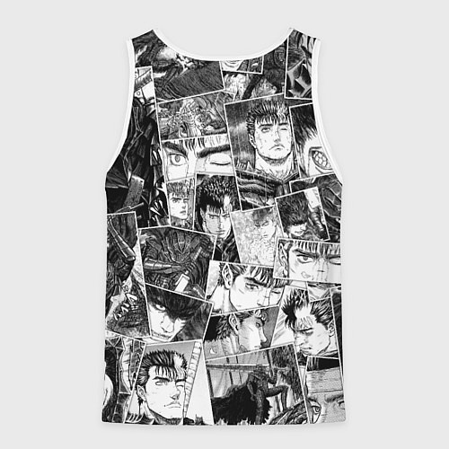 Мужская майка без рукавов Berserk pattern / 3D-Белый – фото 2