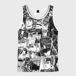 Майка-безрукавка мужская Berserk pattern, цвет: 3D-белый