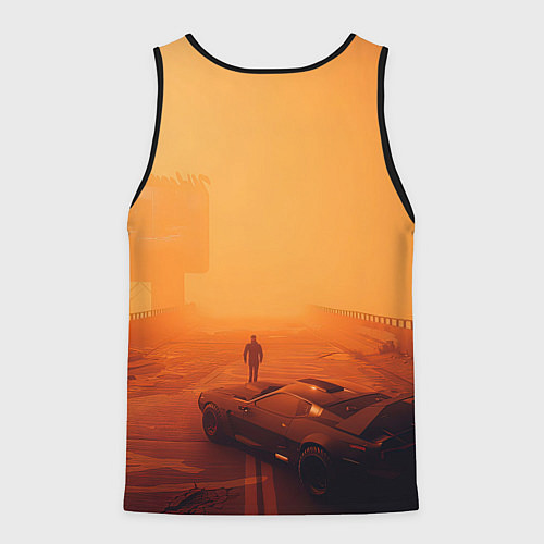 Мужская майка без рукавов Panam Cyberpunk2077 / 3D-Черный – фото 2