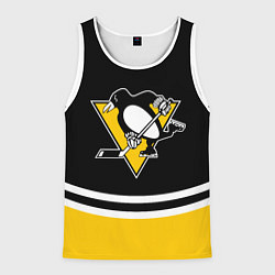Майка-безрукавка мужская Pittsburgh Penguins Питтсбург Пингвинз, цвет: 3D-белый