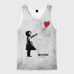 Майка-безрукавка мужская Бэнкси Всегда есть надежда There is Always Hope Ba, цвет: 3D-белый