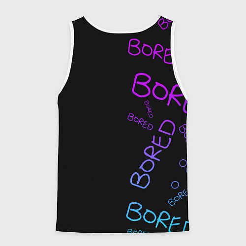 Мужская майка без рукавов Neon Bored Half pattern / 3D-Белый – фото 2